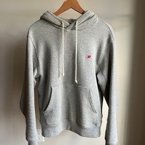 (Made in USA) Core Hoodie - Athletic Grey - SMALL